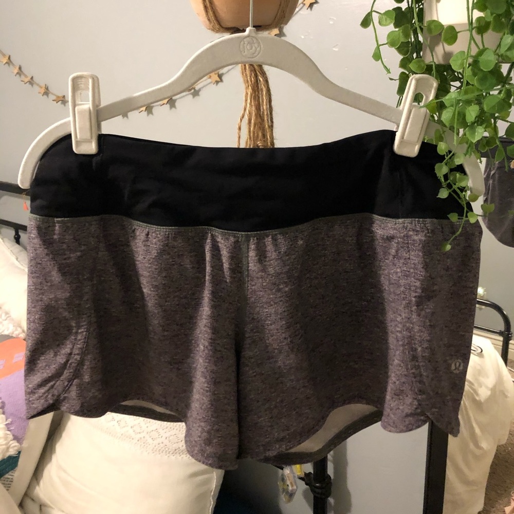 GREY SPEED UP LULULEMON SHORTS